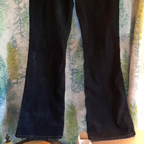 Angels vintage dark denim jeans flare leg size 16 y2k w 32 L 31 - Picture 9 of 10